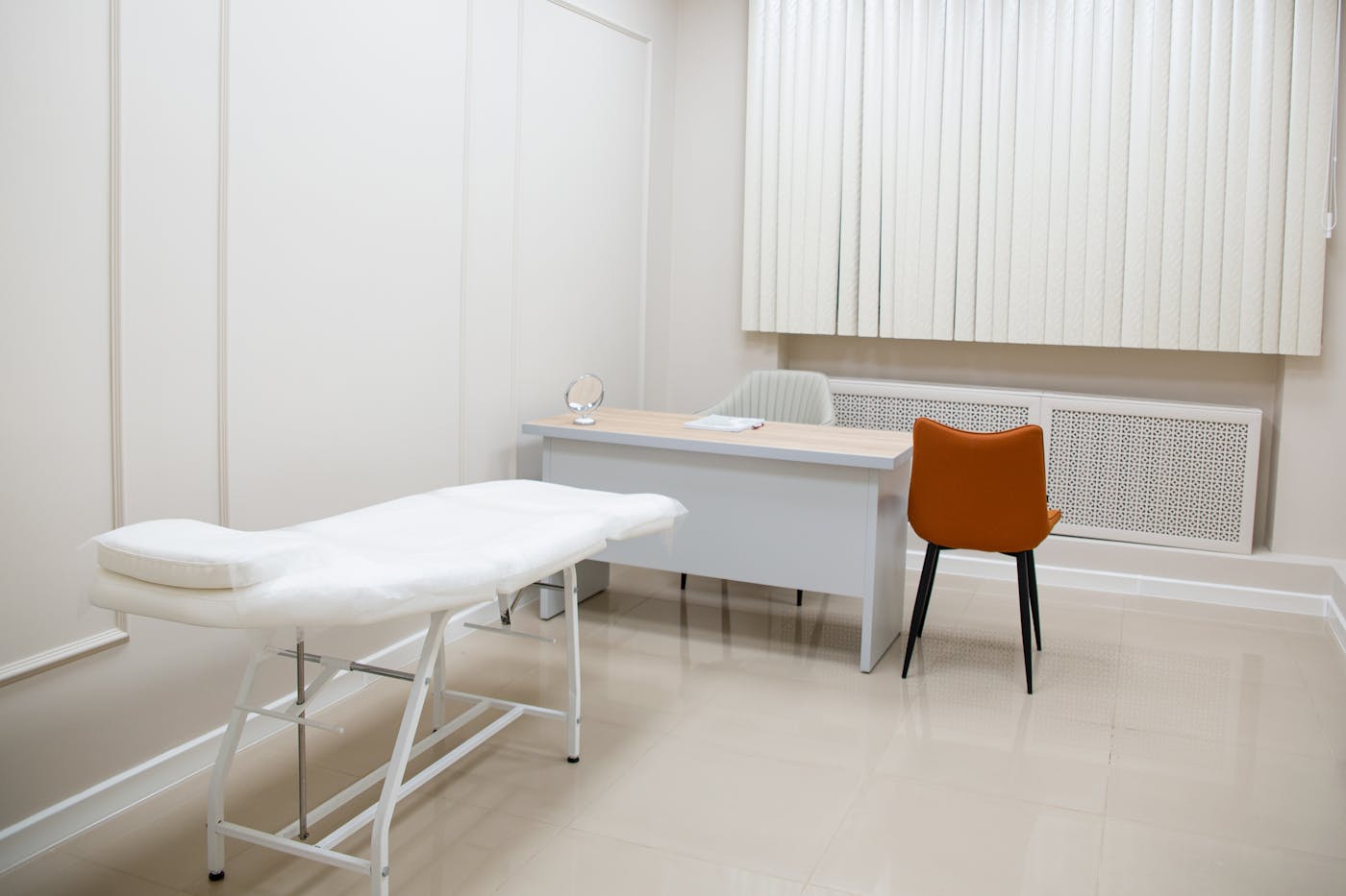 Medical treatment room with modern equipment
