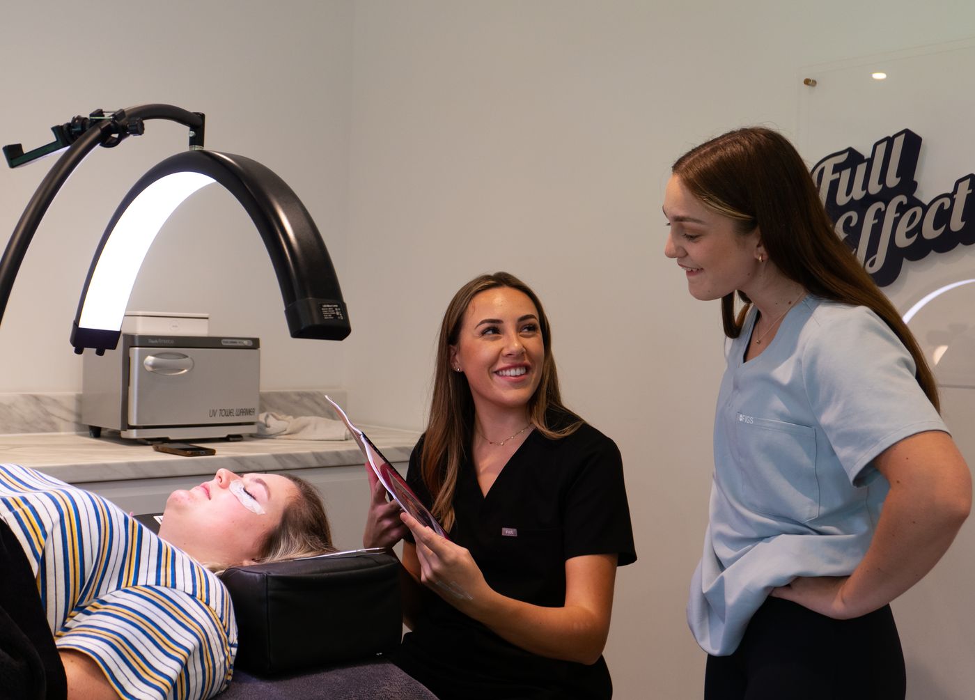 Dermatology consultation in a modern clinic